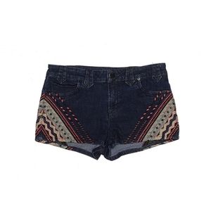 BDG Ethnic Boho Embroidered Denim Shorts Pants Size 29